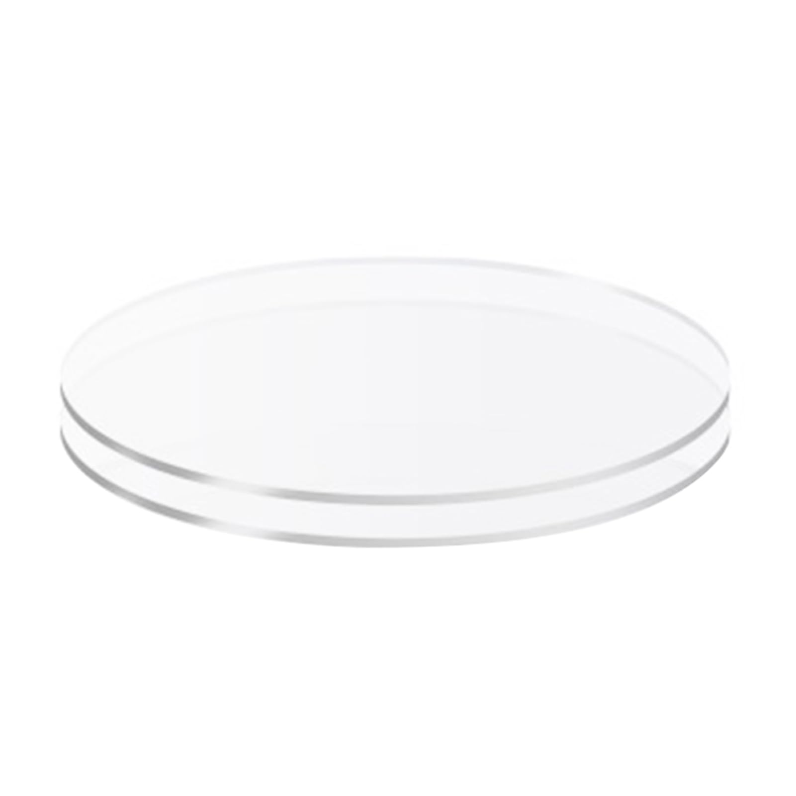 matumou 2Pcs Cake Plates Non-Sticky Reused Acrylic Buttercream Cake Discs for Cakes Serving Cake Base