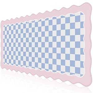 iCasso Pink Mouse Pad,Cute Desk mat Design with Irregular Edges,Extended Large Gaming Mousepad XXL,Soft Lycra Surface Keyboard Mat 15.7X35.4 Inches, Non-Slip Rubber Base Desk Pad for Home Office
