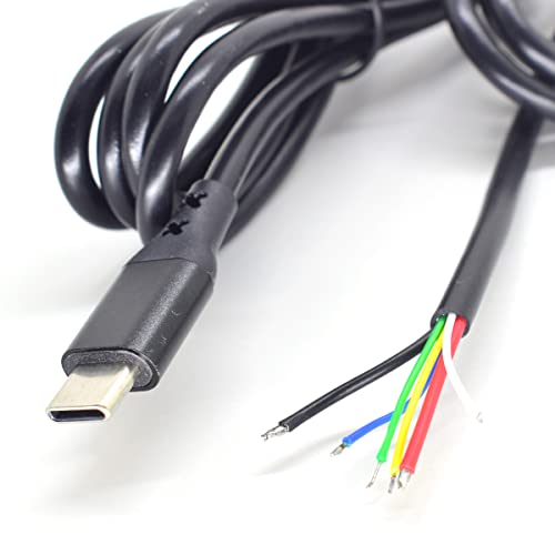 Câble mâle de type C 6 fils 1,2 m de longueur pour connexions électroniques