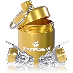 Eargasm High Fidelity Gold Earplugs for Concerts, Festivals, Musicians, DJs, Night-Life, Motorcycle Hearing Protection - Reusable Ear Plugs for High Fidelity Noise Reduction up to 21 dB