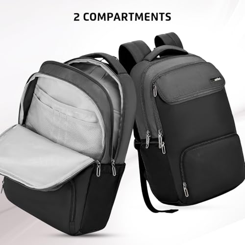 Image of Safari Ace 30L Formal Laptop Backpack with Raincover, Antitheft Pocket, 2 Compartment, Front Pocket, Smart Trolley Sleeve, Office Bag, College Backpack, Travel Bag, School Bag