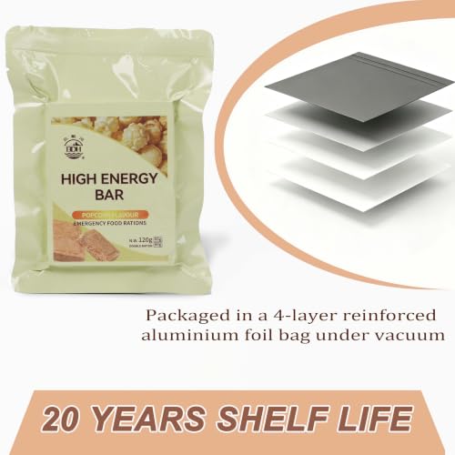 Image of Popcorn Flavor Emergency Food Rations, 6048 Calorie MRE Meals Survival Food