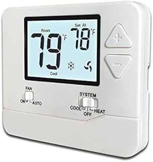 Non-Programmable Thermostats for Home 1 Heat/ 1 Cool, with 4.5 sq. Inch Display