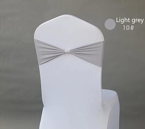 Miniatura 9 de 10 lazos para silla, elegantes lazos elásticos para sillas de fiesta, de elastano, decorativas, para bodas, lazos con hebilla para baby shower,
