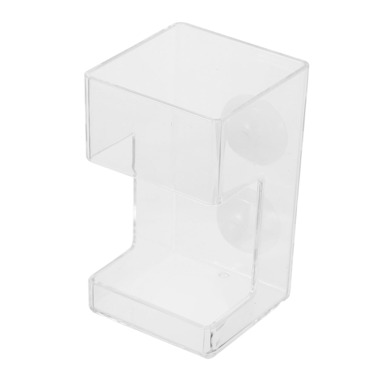 VICASKY Fish Tank Feeder Feeding Tube with Suction Cup Large Square Aquarium Feeding Device Anti-Scattering Submersible Shrimp Feeder