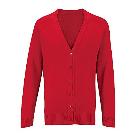 Integriti Schoolwear Boys Knitted Cardigan in Red Cover