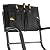 EdMaxwell 4 Step Ladder Step Stool 500 lb Capacity Folding Portable Ladder Steel Frame with Safety Side Handrails Non-Slip Wide Pedal Kitchen and Home Stepladder with Attachable Tool Bag Black