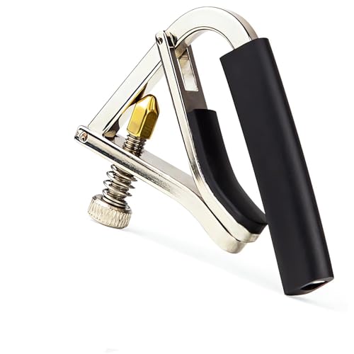 Guitar Capo for Acoustic & Electric Guitars AZONEE 6-String Quick Change Clip-on Fret Capo Metal Tuner for Guitar Adjustable Treble for Acoustic and Electric Guitar Performance