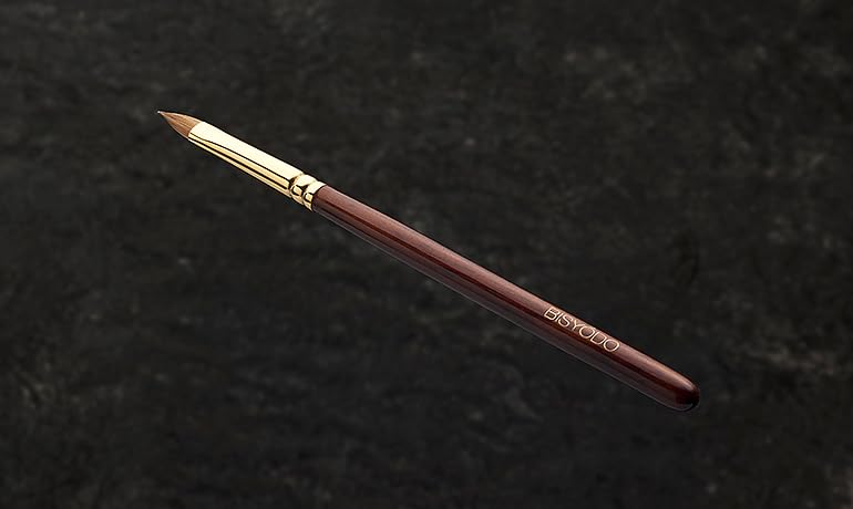 BISYODO Long Series Lip Brush - Round Flat Type