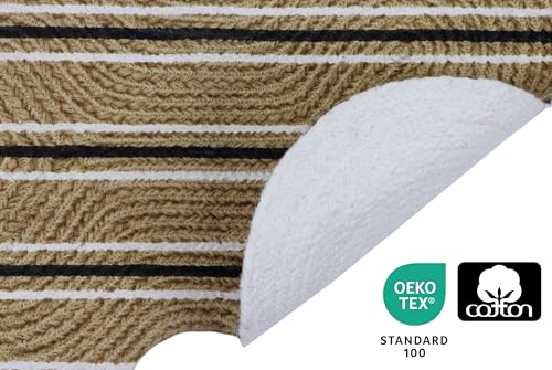 COTTON-CRAFT-Pet-Mat-Bone-Shape-Food-Water-Feeding-Mat-Absorbent-Quick-Dry-Cotton-Braid-Mat-Mat-to-Wipe-Paws-Pet-Sofa-Mat-Bed-Mat-Pet-Feeding-Bowl-Dog-Food-Mat-12×17-Natural-Stripe COTTON CRAFT Pet Mat Bone Shape Food Water Feeding Mat Absorbent Quick Dry Cotton Braid Mat Mat to Wipe Paws Pet Sofa Mat Bed Mat Pet Feeding Bowl Dog Food Mat 12×17 Natural Stripe