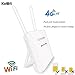 Produktbild KuWFi 4G LTE WLAN Router, 1200Mbps Unlocked 4G CPE Wireless Router mit SIM-Kartensteckplatz Arbeiten Sie mit E-Plus / O2 / T-Mobile/Vodafone gemeinsam mit 100 Benutzern