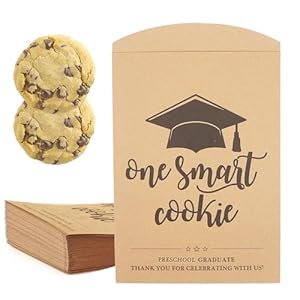 One Smart Cookie Bags for Preschool Graduation Decorations, Preschool Graduation Candy Cookie Treat Gift Bags, PRE-K Graduation Decorations 2024, CKDZ Preschool Graduation Decorations 2024