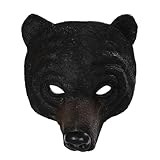 Joukavor Scary Bear Mask Creepy Animal Head Mask Full Face Mask for Halloween Masquerade (Style-B)