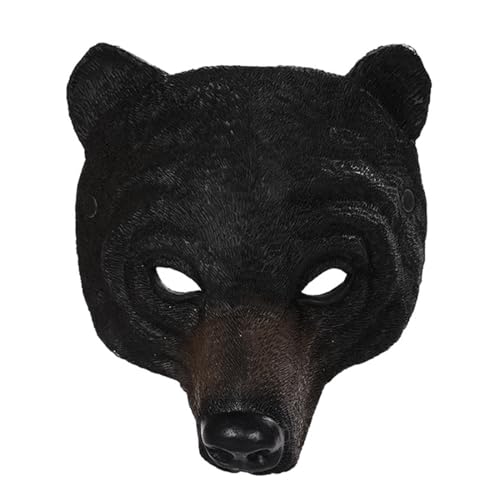 Joukavor Scary Bear Mask Creepy Animal Head Mask Full Face Mask for Halloween Masquerade (Style-B)