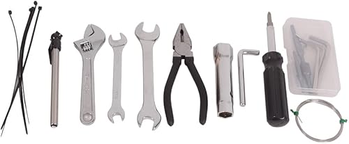 Miniatura 7 de MOTO4U Kit de herramientas de reparación compacto universal de 12 piezas para motocicletas métricas japonesas, UTV, ATV, motos de nieve, motos de