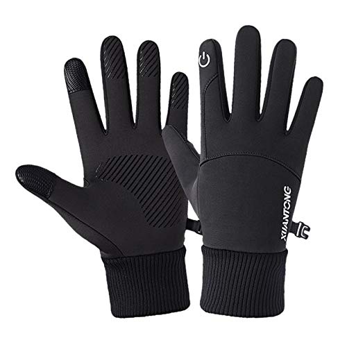 homozy Luvas Quentes de Inverno à Prova de Vento Impermeável Antiderrapante para Tela Tátil - L pret