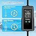 Portable Level 1&2 EV Charger, 16Amp Adjustable Current, Wallbox for Home/Travel, 110V/240V, NEMA 5-15&6-20 Plugs, 24.99FT Cable, Compatible with J1772 Electric Cars, Tesla Needs Adapter