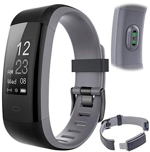 Newgen Medicals Smartwatch GPS Puls: Premium-GPS-Fitness-Armband, XL-Touchdisplay, Puls (Versandr&uuml;ckl&auml;ufer) (Fitness-Uhren wasserdicht, Armbanduhr)