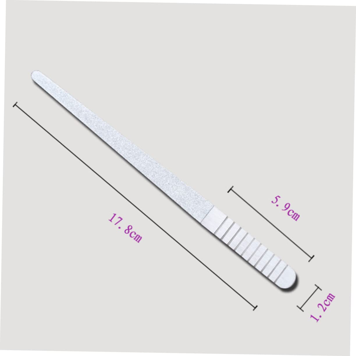 WOFASHPURET 6Pcs Double Sided Nail Files Durable Stainless Steel Sanding Manicure and Tools for Natural and False Nails Nail Extensions and Polish Removal Silver