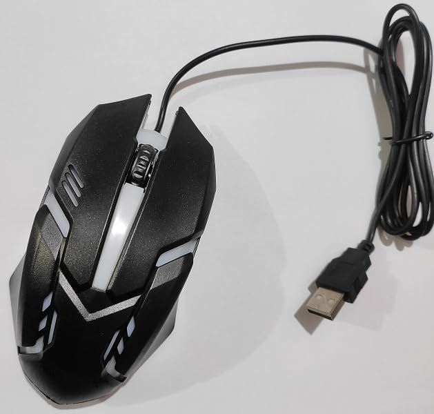 Mak World® M-5 USB Wired Optical Mouse with Multi Light Effect for PC Laptop DVR etc-image-28