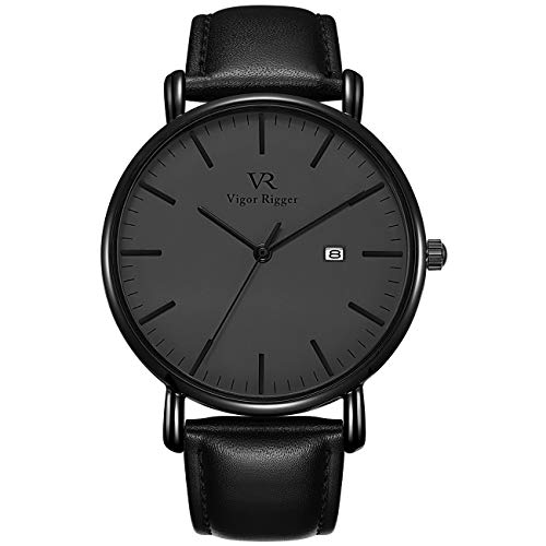 Vigor Rigger Hombres Mujeres Relojes Reloj de Pulsera Negro Ultra...
