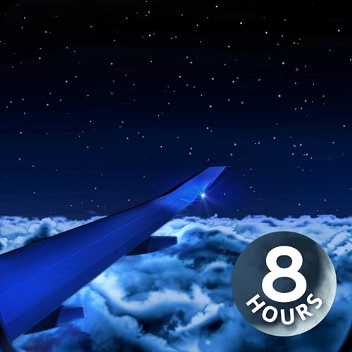 Airplane White Noise 8 Hours | Call Dings | Captain Speaking | Realistic Ambience Podcast Por arte de portada