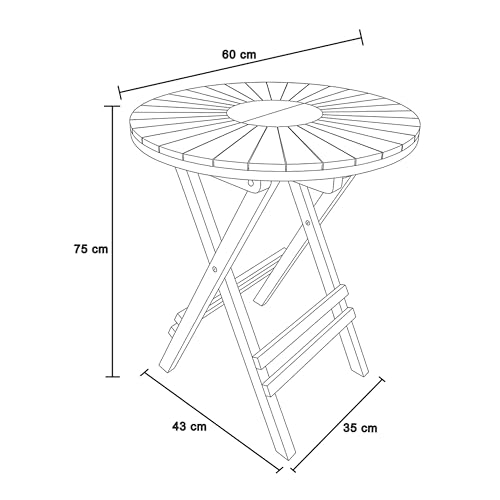Conjunto de jardin de madera plegable para solucionar la falta de espacio 6