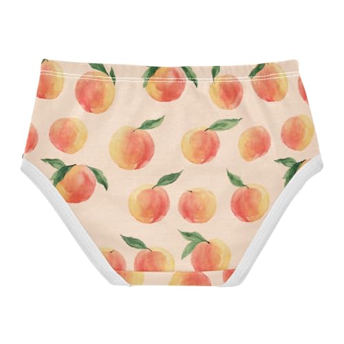 Wusikd Peach Girls' Underwear Cotton Girls Briefs Soft Toddler Underwear 2T2