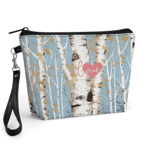 Bolsa de maquillaje de abedul: el regalo de piel sintética perfecto para madres y amigas