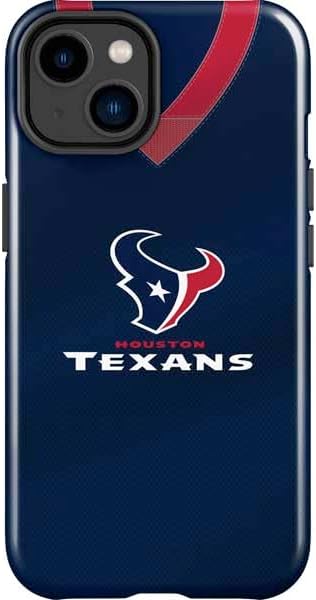 Skinit Impact Phone Case Compatible with iPhone 15 - Officially Licensed NFL Houston Texans Black & White Design