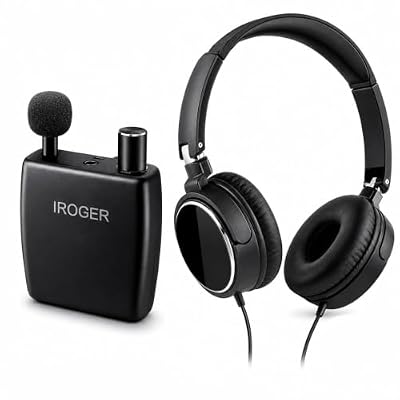 IROGER Rechargeable Hearing Amplifier with Headphones