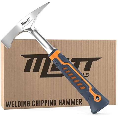 AMERICAN MUTT TOOLS Welding Chipping Hammer – 14 oz Welding Hammer Chipping Slag – Slag Hammer, Chipping Hammer Welding, Welder Hammer, Welding Chipping Hammer, Welders Chipping Hammer, Chipi Hammer Cover