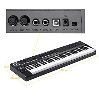 Clavier Piano Portable 61-clé USB MIDI Contrôleur du Clavier 8 RVB Pads De Déclenchement Backlit Coloré Piano MIDI… - Les Beatles, Paul McCartney, John Lennon, RIngo Starr, George Harrison Clavier Piano Portable 61-clé USB MIDI Contrôleur du Clavier 8 RVB Pads De Déclenchement Backlit Coloré Piano MIDI… – Image 2