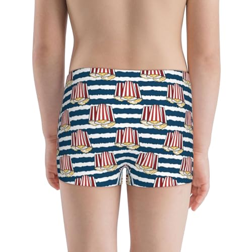 Boys' Cotton Boxer Brief Soft Underwear-Popcorn3