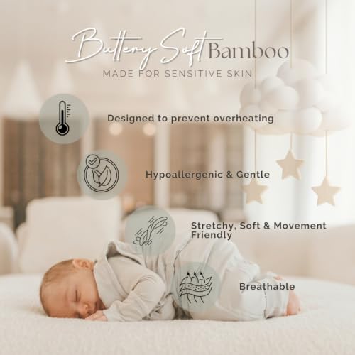 Image of Sleeveless Soft Baby & Toddler Sleeping Sack, Breathable with Adjustable Feet Cuffs & Anti-Slip Grip