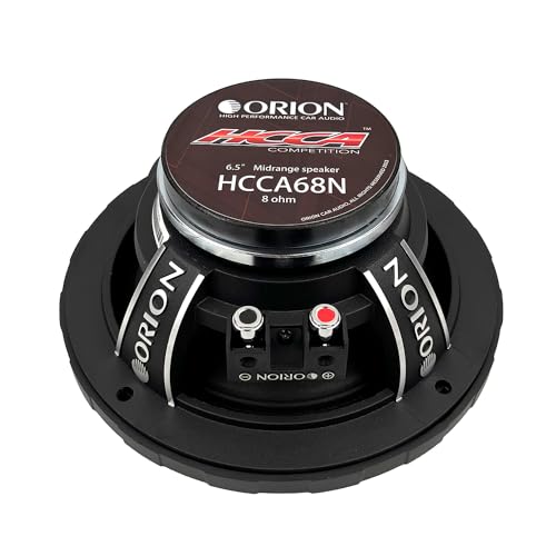 Image of ORION HCCA68N HCCA Series 6.5 inch Ultra Efficient Neodymium Midrange Loudspeaker, 1400W Max Power, 350W RMS, 8 Ohm, 1.5 inch Voice Coil - High Output Pro Car Audio Stereo, Premium Quality Speaker (Pair)