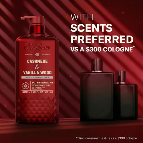 Old Spice Hand & Body Lotion for Men, Cashmere & Vanilla Wood, 20 fl oz - image 9