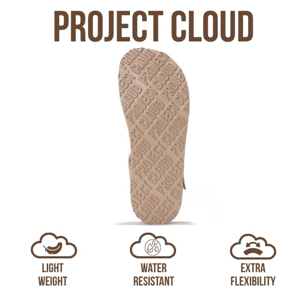 Project Cloud Genuine Leather Platform Sandals Women - Memory Foam Insole Slip Resistant Chunky Womens Sandals with adjustable straps - Stylish Women Footwear (Bronzestar)4