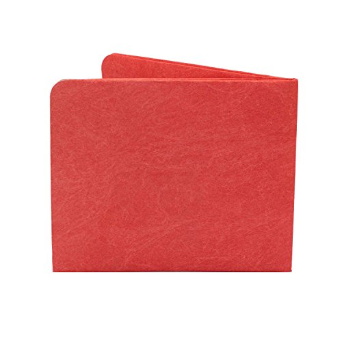 Portefeuille Tyvek fin homme rouge Paperwallet vegan recyclable