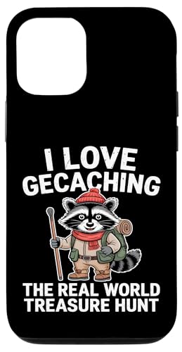 Camisa divertida de mapache I Love Geocaching Carcasa para iPhone 12/12 Pro