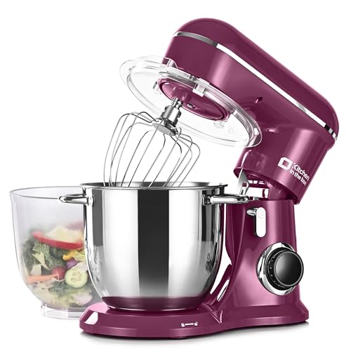 Kitchen in the box Stand Mixer, 4.5QT+5QT Two bowls Electric Food...