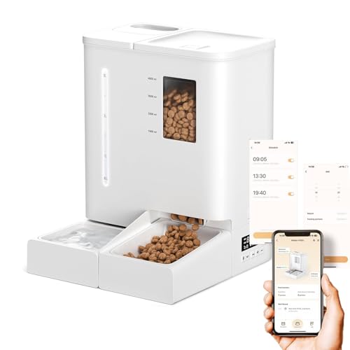 5L Alimentador Automático para Gatos, 6L Bebedouro para Gatos, Co...