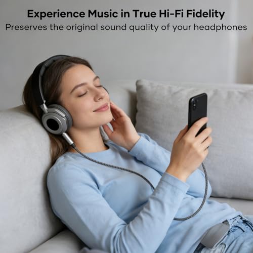 Tanzato USB C auf Klinke AUX Kabel 0.5M, USB C auf 3,5mm Jack Klinke Kabel Kompatibel mit iPhone 17 Air Pro Max/16/15,Samsung Galaxy,S25/S24/S23 Ultra,iPad,Huawei P40/Mate40,Home/Car Stereos