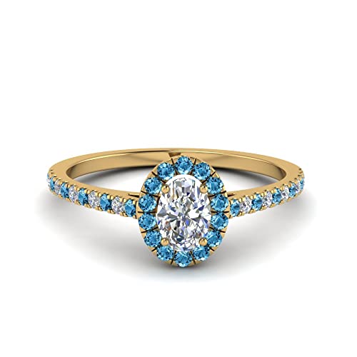 Anillo ovalado chapado en oro ideal para cenas y bodas