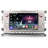 ⭐️【Android 14.0, chips Qualcomm, 8GB+128GB】 La última y más potente radio para coche 2din para FORD. Equipada con chips Qualcomm Snapdragon 460, tecnología 11NM, procesador de ocho núcleos, arquitectura de CPU de 4*A73+4*A53 de 64bits y 1,8GHz, y GPU Adreno 610. Procesamiento de alta velocidad: los resultados de las pruebas de rendimiento superan los 200 000. Garantiza un funcionamiento rápido y fluido del sistema. Admite memoria externa USB/SD de hasta 256GB. Pantalla táctil IPS Ultra HD de 7 pulgadas con una resolución de 1024*600 píxeles. Incluye caja decodificadora CANBus, soporta control remoto en el volante.