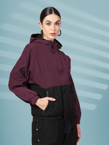 Image of CHKOKKO Sunscreen Jacket for Women Hooded Zipper Sports Jacket | UV Protection | Sun Protective | Lightweight Water Resistant | Riding Biker | Outdoor Travel Gym Running