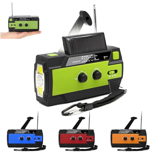 Wild Summit Gear���W�I�AWildsummit�I�[���C���������W�I�ً}�\�[���[�d�����W�I�A���@�\4000mAh��e�ʋً}�N�����N���W�I�ANOAA�C�ۃ��W�I(�O���[��)