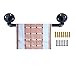 MY RUSTIC Industrial Pipe Bathroom Hardware Fixture Set Heavy Duty DIY Wall Mount Accessories Kit Includes Robe Hook,18 Inch Towel Bar and Toilet Paper Holder,Coated Finish