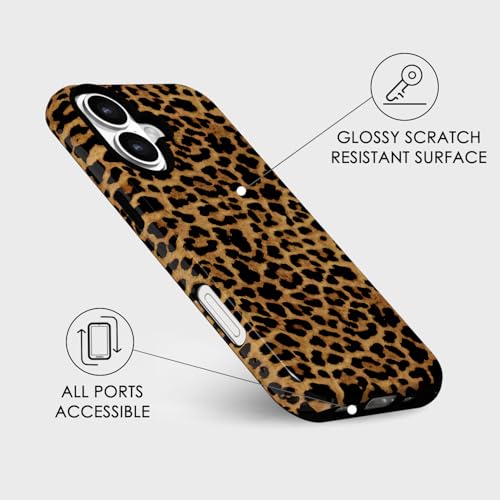 Coque de luxe iPhone 16 Plus imprimé léopard chic - 6