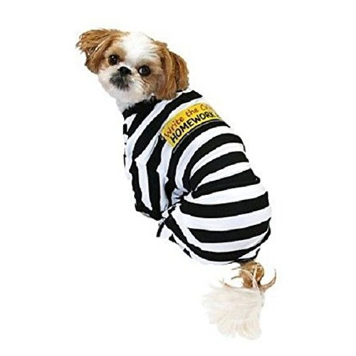 Disfraz de prisionero para perro talla Large